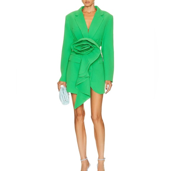 Rachel Gilbert Santiago Jacket Dress in Green - Picture 4 of 16